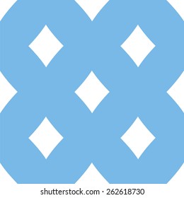 Card blue with white seamless pattern for web design. Vector symbol