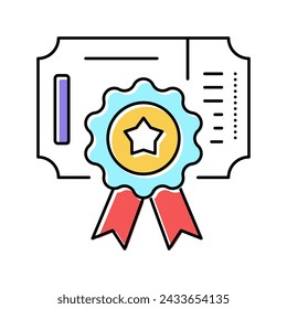 tarjeta de bonificación de color icono vector. tarjeta de bonificación signo. símbolo aislado ilustración