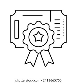 card bonus line icon vector. card bonus sign. isolated contour symbol black illustration