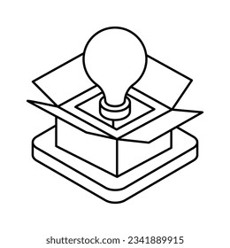 Icono de caja de la tarjeta, ilustración de material vectorial.