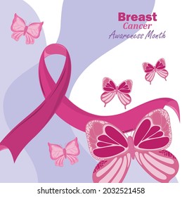 card of breast cancer awareness month