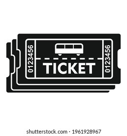 Card bus ticket icon. Simple illustration of Card bus ticket vector icon for web design isolated on white background
