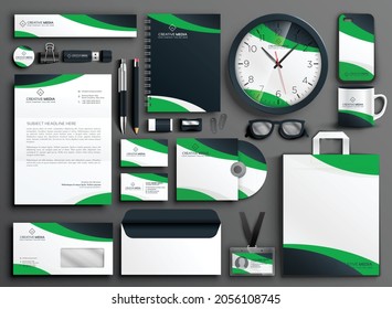 Card business logo vector mockup design