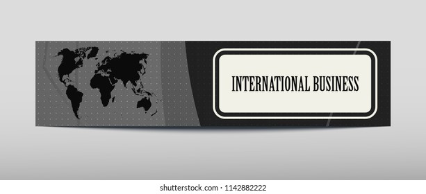 Card for business promotional offers in an abstract style on gray background with a shadow
