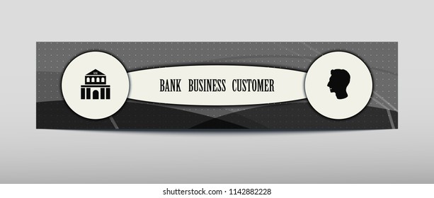 Card for business promotional offers in an abstract style on gray background with a shadow