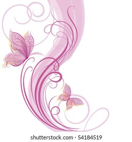 Tarjeta con mariposas