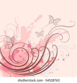 Card with butterflies
