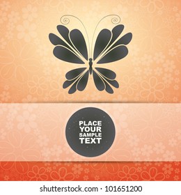 Card with butterfly