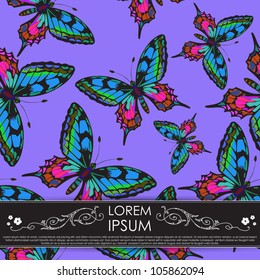 Card with butterfly