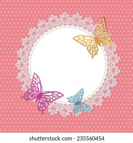 card with butterfly