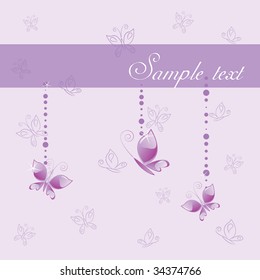 card with butterfly