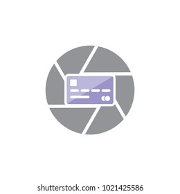 Card Camera Logo Icon Design