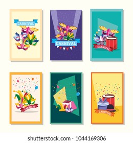 Card of Carnival concept