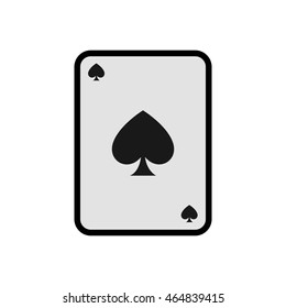 card casino las vegas game lucky icon. Isolated and flat illustration. Vector graphic