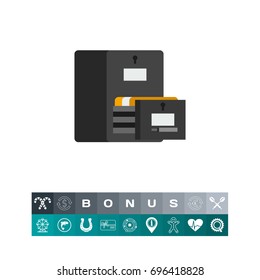 Card catalog icon