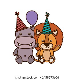 card of celebration with animals