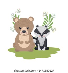 card of celebration with animals