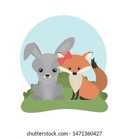 card of celebration with animals