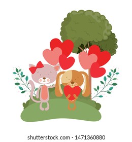 card of celebration with animals