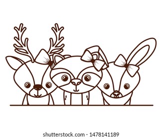 card of celebration with animals