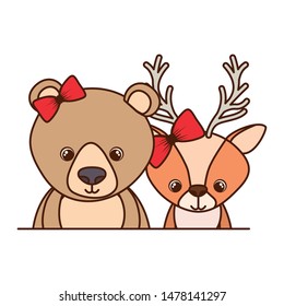 card of celebration with animals