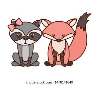 card of celebration with animals on white background