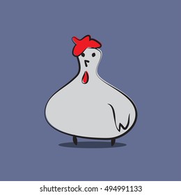  card with chicken