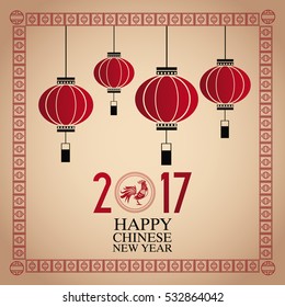 card  chinese new year 2017