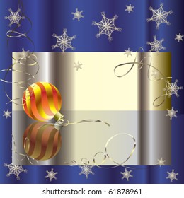 Card with Christmas ball and place for your text