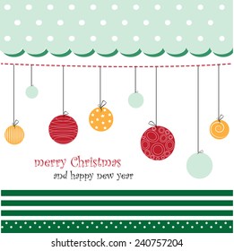 card Christmas decorations