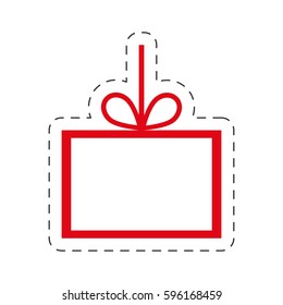card christmas hang decoration vector illustration eps 10