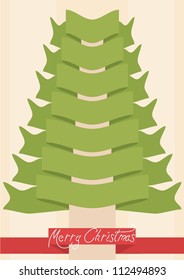 card with christmas tree