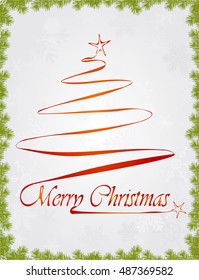 Card with Christmas Tree 