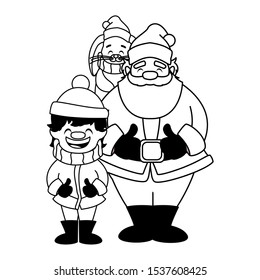 card of christmas in white background vector illustration design