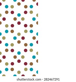 Card with circle pattern and empty space for your text.