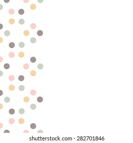 Card with circle pattern and empty space for your text.