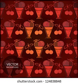 Card with cocktail