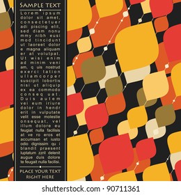 Card with colorful decorative elements