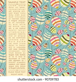 Card with colorful leafs