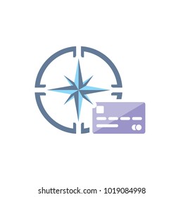 Card Compass Logo Icon Design