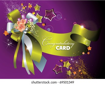 Card for congratulations eps10