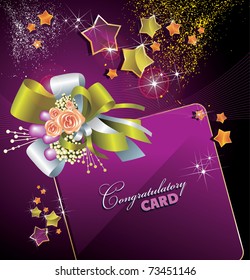 Card for congratulations eps10