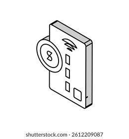 card contactless isometric icon vector. card contactless sign. isolated symbol illustration