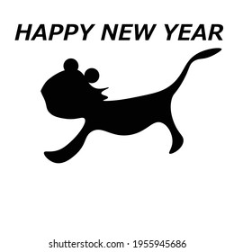 Card with copy space for happy new year