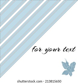 Card with corner element 