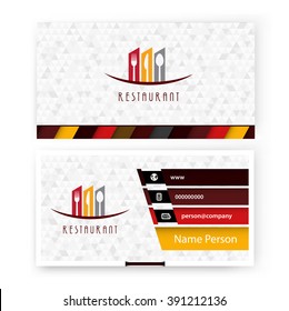 Card, Corporate identity for Restaurant