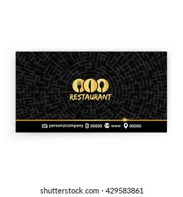 Card, Corporate identity for Restaurant