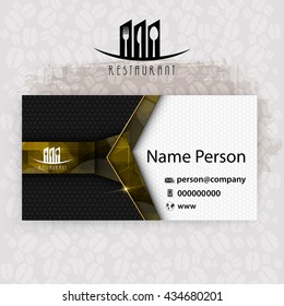 Card, Corporate identity for Restaurant