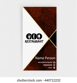 Card, Corporate identity for Restaurant
