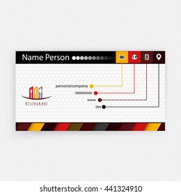 Card, Corporate identity for Restaurant